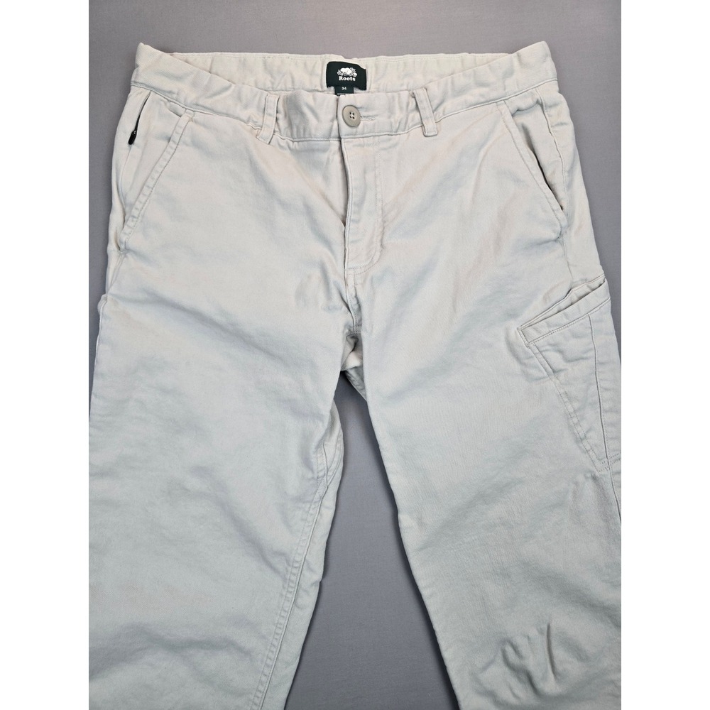 Roots Stone Stretch Cotton Utility Chino Pants - 34